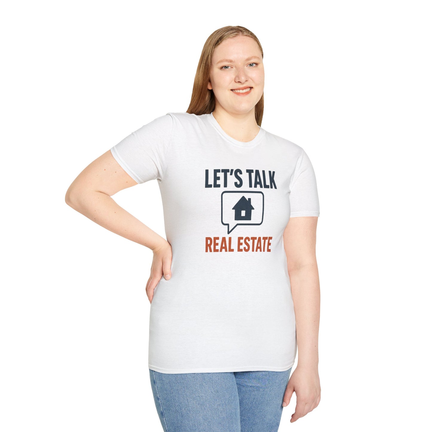 Unisex Real Estate Tee | Let’s Talk Real Estate Softstyle Shirt