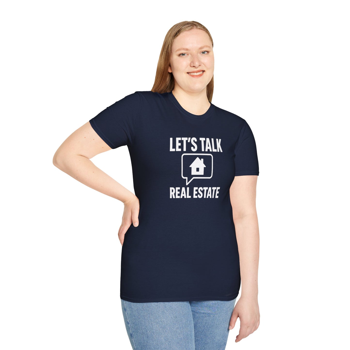 Unisex Real Estate Tee | Let’s Talk Real Estate Softstyle Shirt
