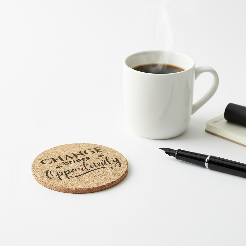 Custom Cork Coaster – Personalized for Branding or Gifts