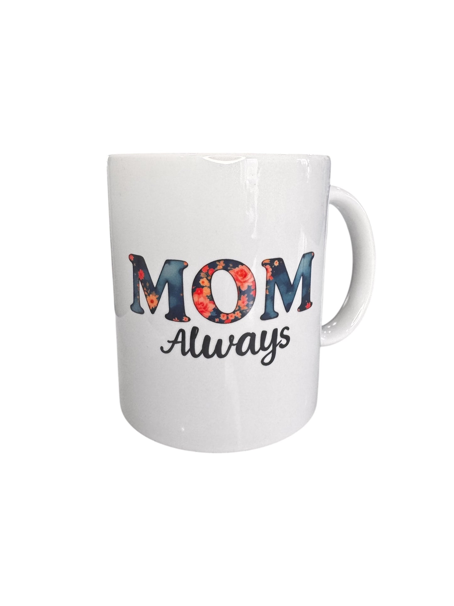 Coffee First Mom Always Mug – Fun Cartoon Coffee Cup for Mom