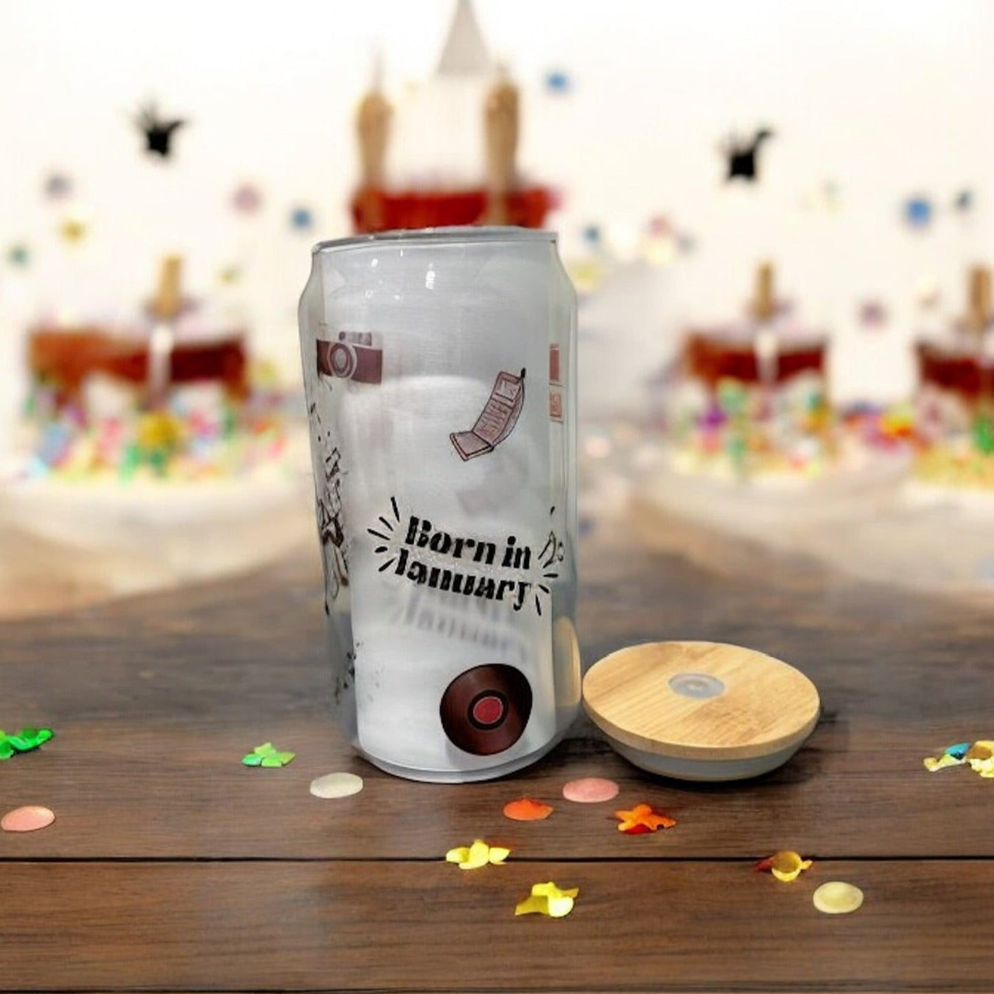 16oz Clear Glass cup-1981 Vintage Edition