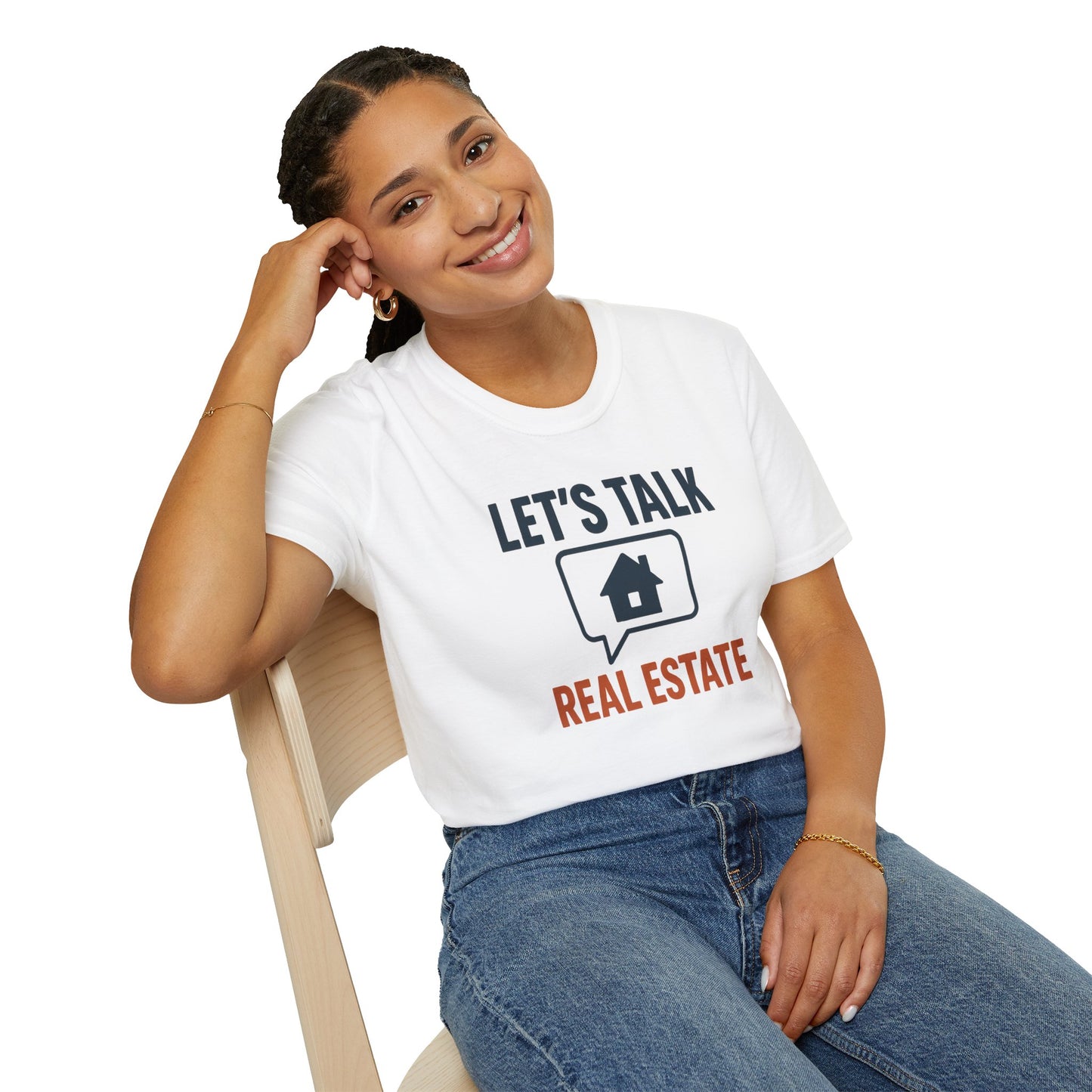 Unisex Real Estate Tee | Let’s Talk Real Estate Softstyle Shirt