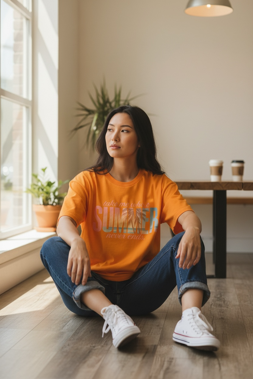 Take Me Where Summer Never Ends Unisex Graphic T-Shirt | Retro Beach Summer Tee