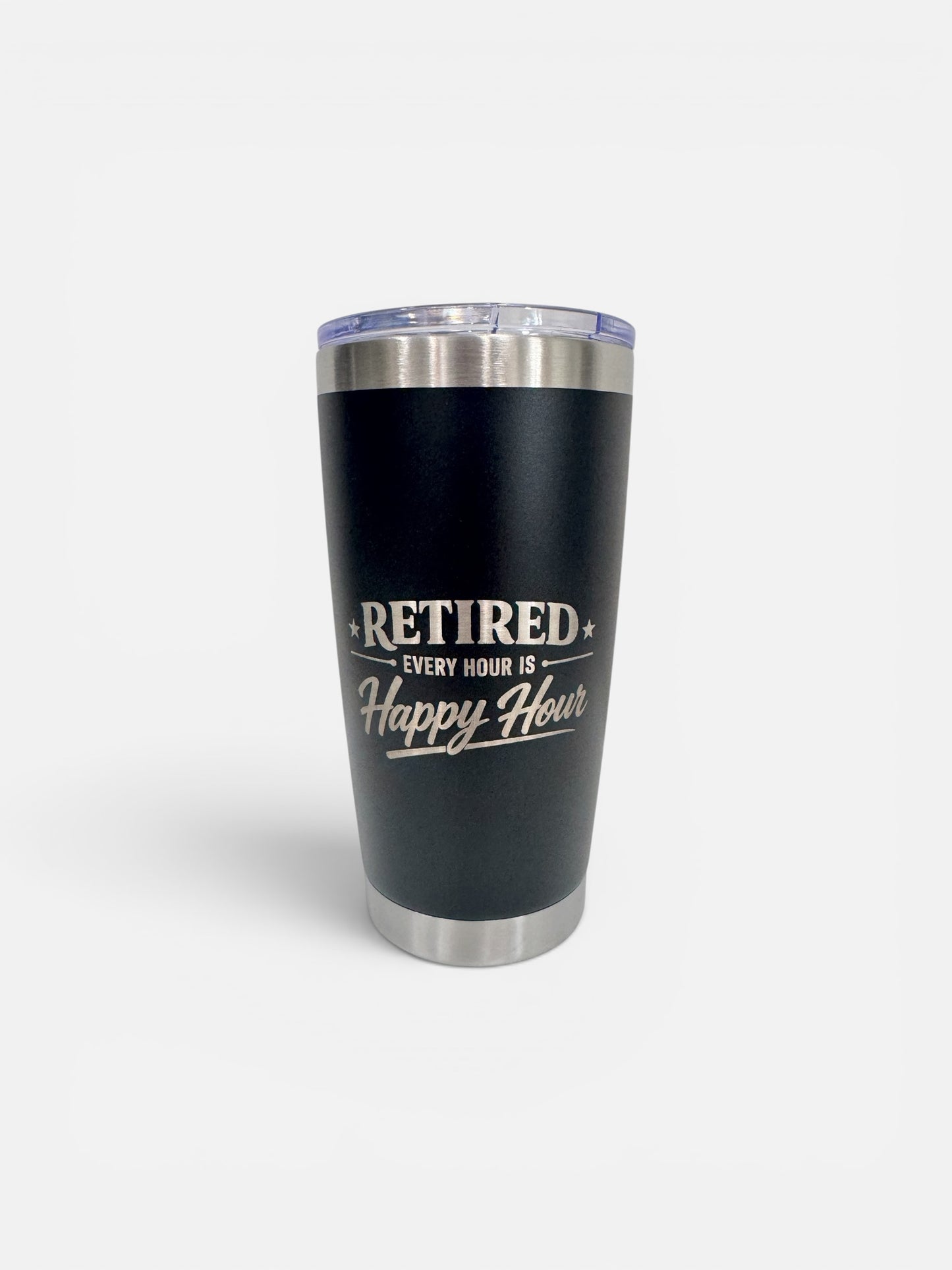 Retired Under New Management Shirt & Tumbler Set – Funny Retirement Gift for Men