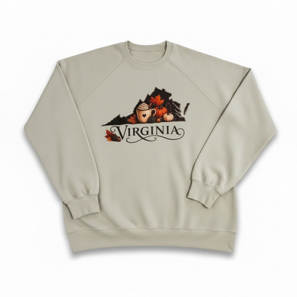 Virginia Fall Sweatshirt | Cozy Autumn Crewneck Pullover