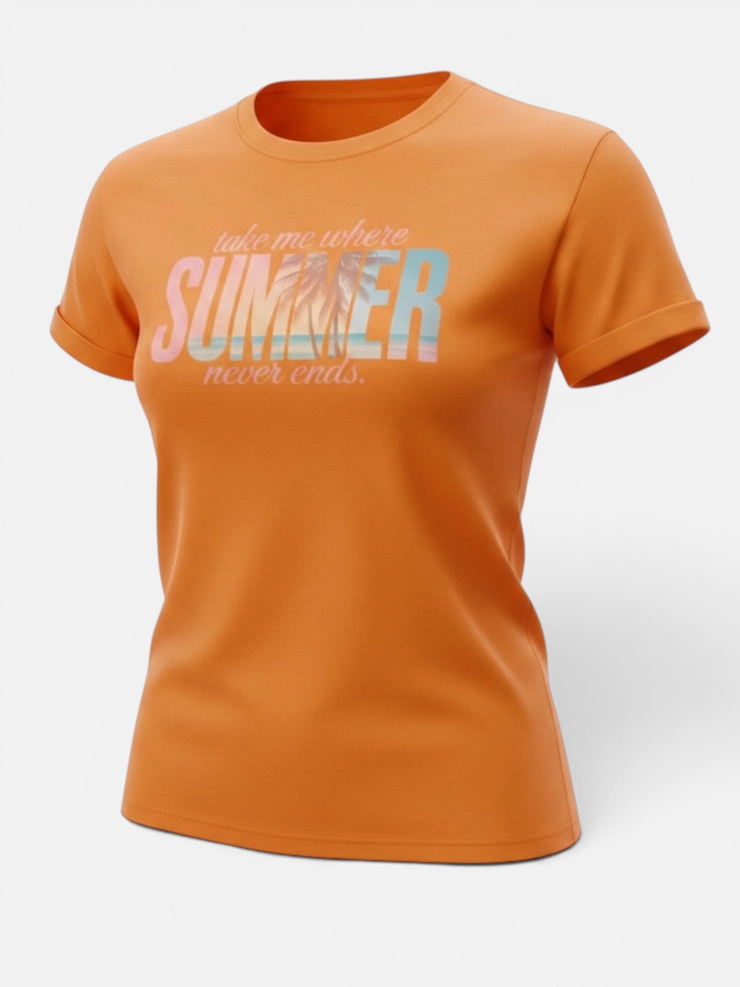 Take Me Where Summer Never Ends Unisex Graphic T-Shirt | Retro Beach Summer Tee