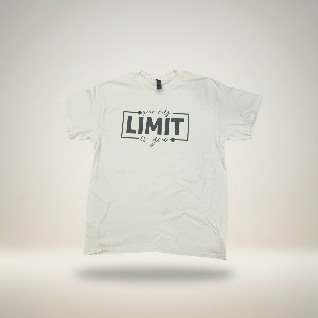 Your Only Limit Is You – Motivational Graphic T-Shirt