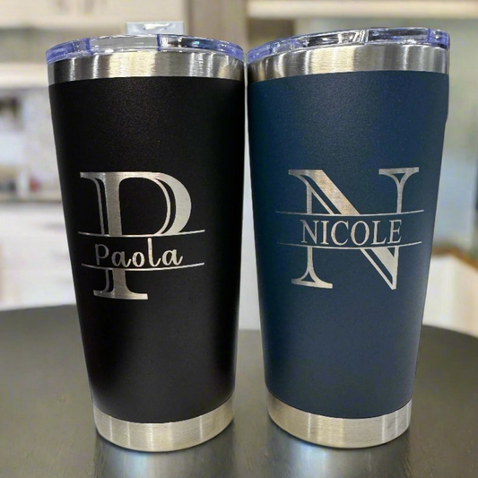 Custom Engraved Stainless Steel Tumbler 20oz – Personalized for Gifts or Branding
