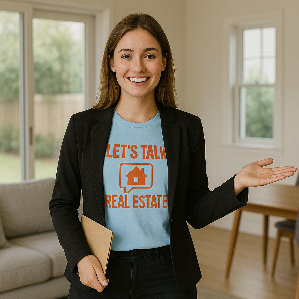 Let’s Talk Real Estate – Unisex Tee for Real Estate Agents