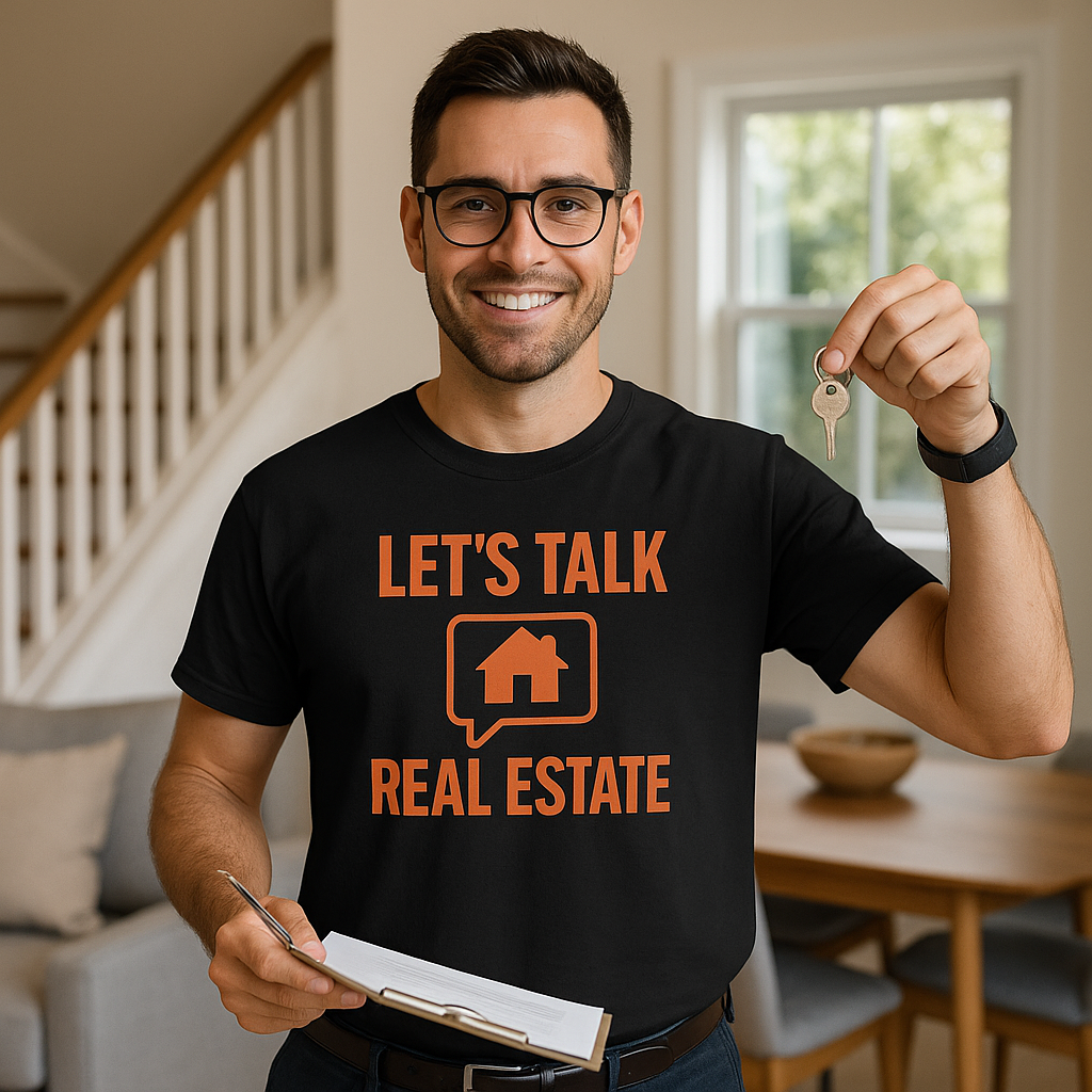 Let’s Talk Real Estate – Unisex Tee for Real Estate Agents