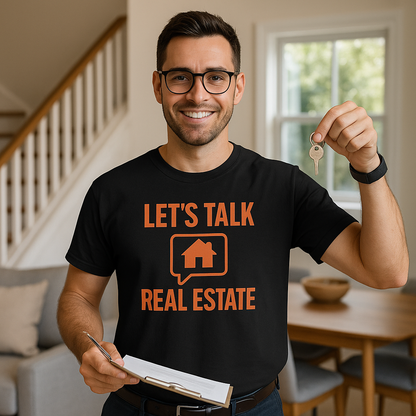 Let’s Talk Real Estate – Unisex Tee for Real Estate Agents