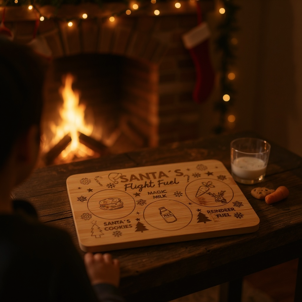Santa’s Christmas Eve Snack Board – Cookies, Milk & Reindeer Treats