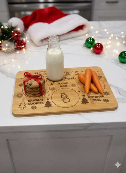 Santa’s Christmas Eve Snack Board – Cookies, Milk & Reindeer Treats