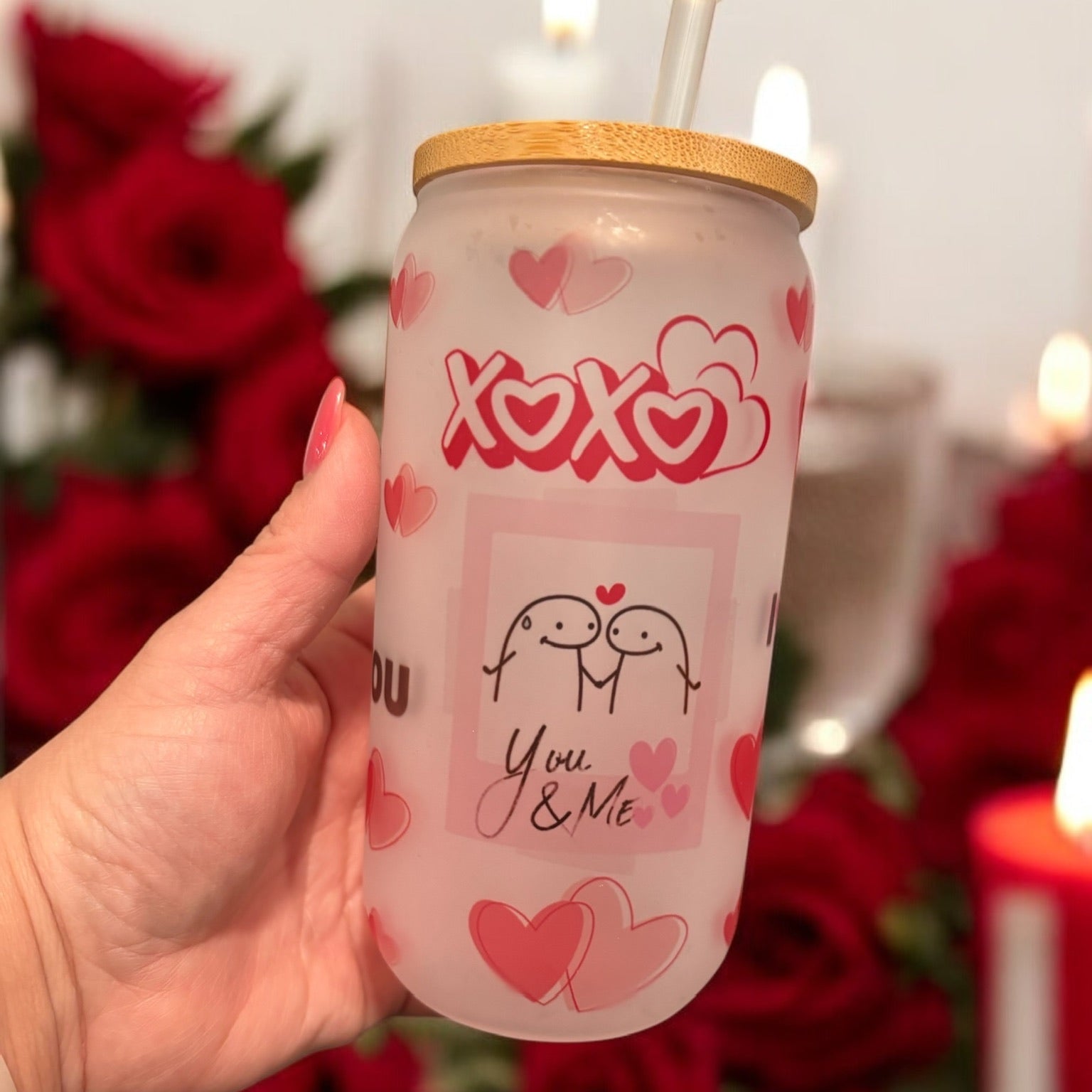 Valentine’s  Love Glass Cup